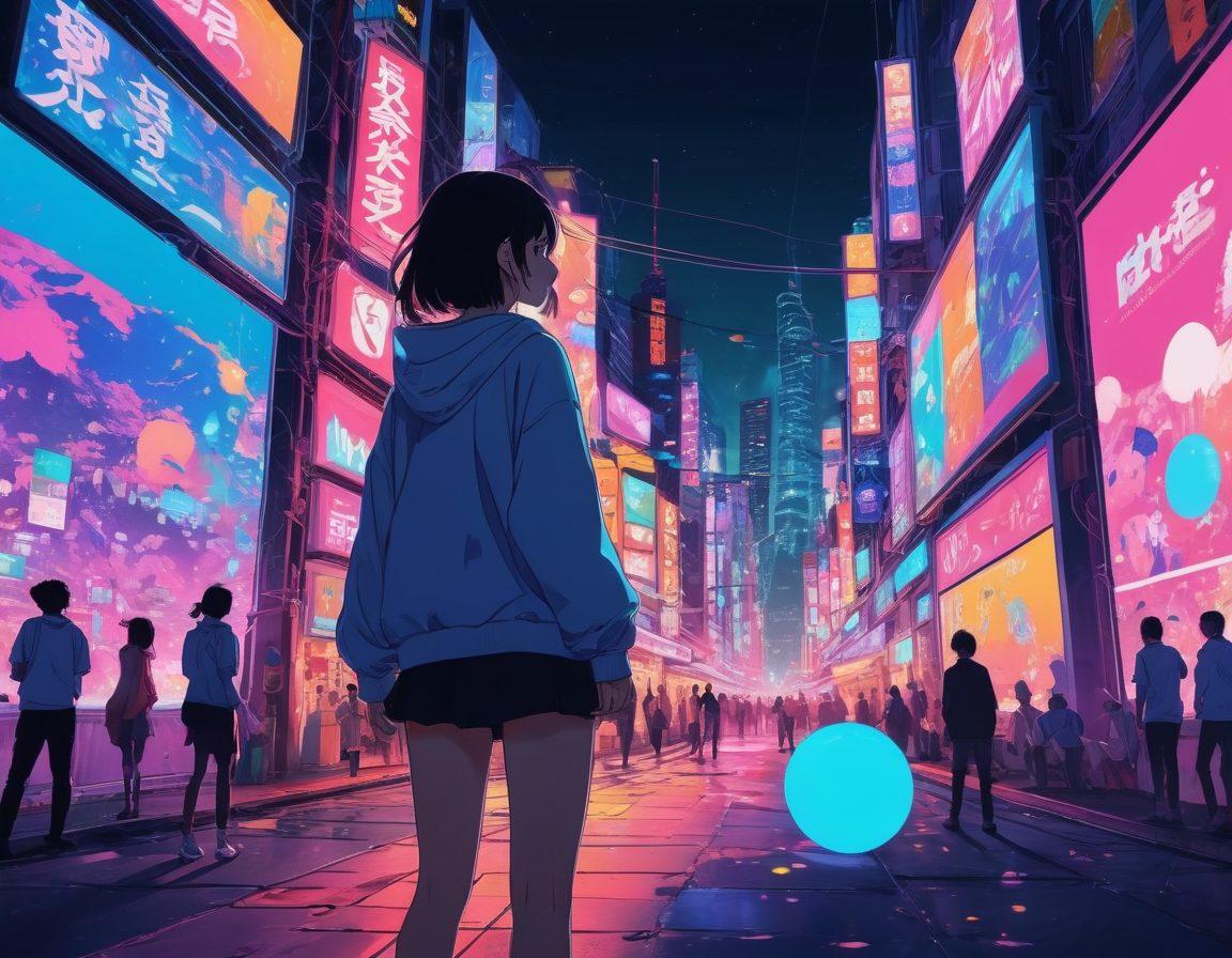 A vibrant, immersive scene depicting a diverse group of anime characters from various hentai subgenres, exploring a digital landscape filled with colorful online community symbols and chat bubbles. Include elements like stylized art styles, aesthetic backgrounds, and playful interactions to capture the essence of adult anime culture. Emphasize creativity and excitement to engage the viewer. vector art. vibrant colors. 3D.